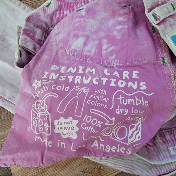 Mokuyobi Denim Jeans Womens 26 Lavender Acid Wash High Rise Tapered Pants Retro - Picture 14 of 15